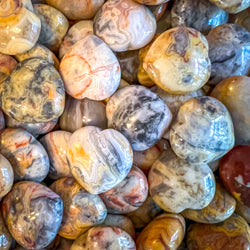 3 cm Crazy Lace Agate Hearts for Valentines Day Gifts (ONLINE ORDER ONLY)