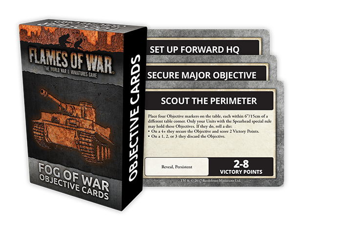 Flames of War: Fog Of War - Objective Cards (ONLINE ORDER ONLY)