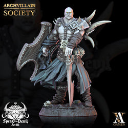 3D Printed Archvillain Games Alaric Voidblade Archvillain Society Vol. XXV 28 32mm D&D (Online Only)