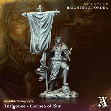 3D Printed Archvillain Games Antigonee - Cornea of Sun Archvillain Society Vol. XXIX 28 32mm D&D (Online Only)