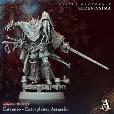3D Printed Archvillain Games Archvillain Bestiary Vol. I  Estraneo - Extraplanar Assasin 28 32mm D&D (Online Only)