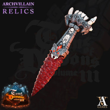 3D Printed Archvillain Games Archvillain Relics - Tooth of Quatlicuez Prop (Online Only)
