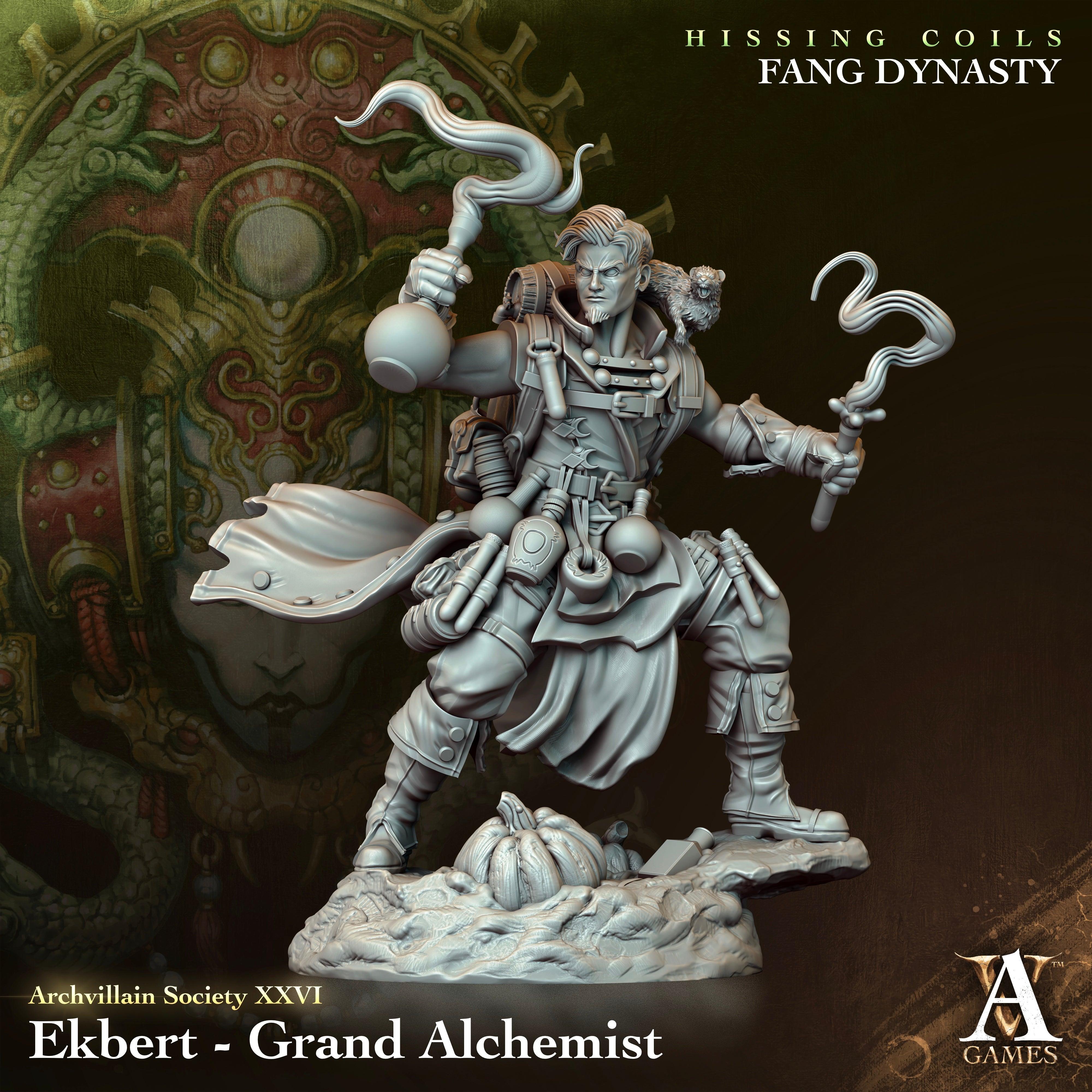 3D Printed Archvillain Games Archvillain Society Vol. XXVI Ekbert Grand Alchemist 28 32mm D&D (Online Only)