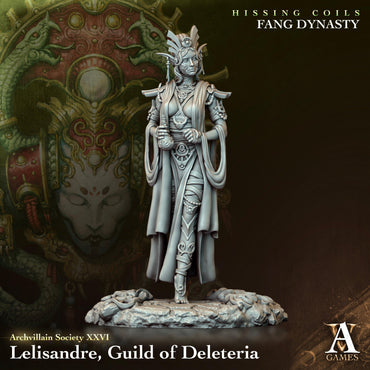 3D Printed Archvillain Games Archvillain Society Vol. XXVI Lelisandre Guild of Deleteria 28 32mm D&D (Online Only)