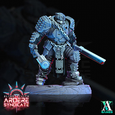 3D Printed Archvillain Games Arderite Heavy Infantry Blind Faith - Ardere Syndicate 28 32mm D&D (Online Only)
