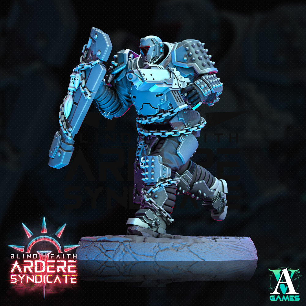 3D Printed Archvillain Games Arderite Heavy Infantry Blind Faith - Ardere Syndicate 28 32mm D&D (Online Only)