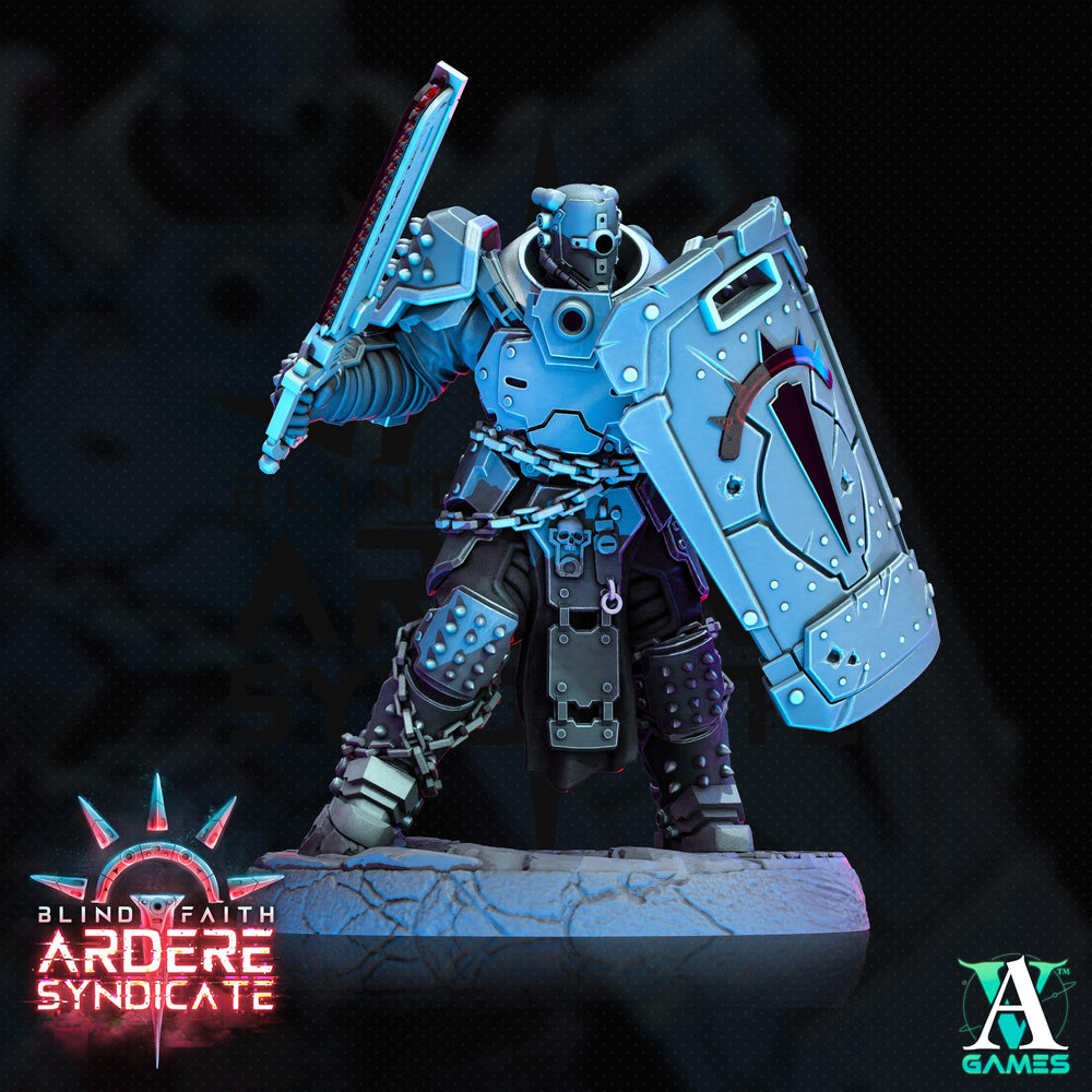3D Printed Archvillain Games Arderite Heavy Infantry Blind Faith - Ardere Syndicate 28 32mm D&D (Online Only)
