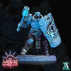 3D Printed Archvillain Games Arderite Heavy Infantry Blind Faith - Ardere Syndicate 28 32mm D&D (Online Only)