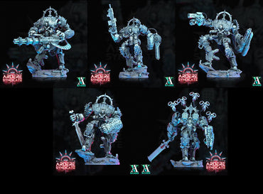 3D Printed Archvillain Games Arderite Sentinels Set Blind Faith - Ardere Syndicate 28 32mm D&D (Online Only)