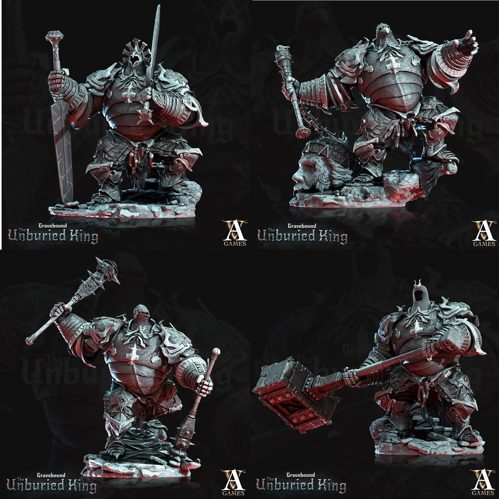 3D Printed Archvillain Games Arma Tenebris - Gravebound The Unburied King 28 32mm D&D (Online Only)