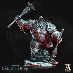 3D Printed Archvillain Games Arma Tenebris - Gravebound The Unburied King 28 32mm D&D (Online Only)