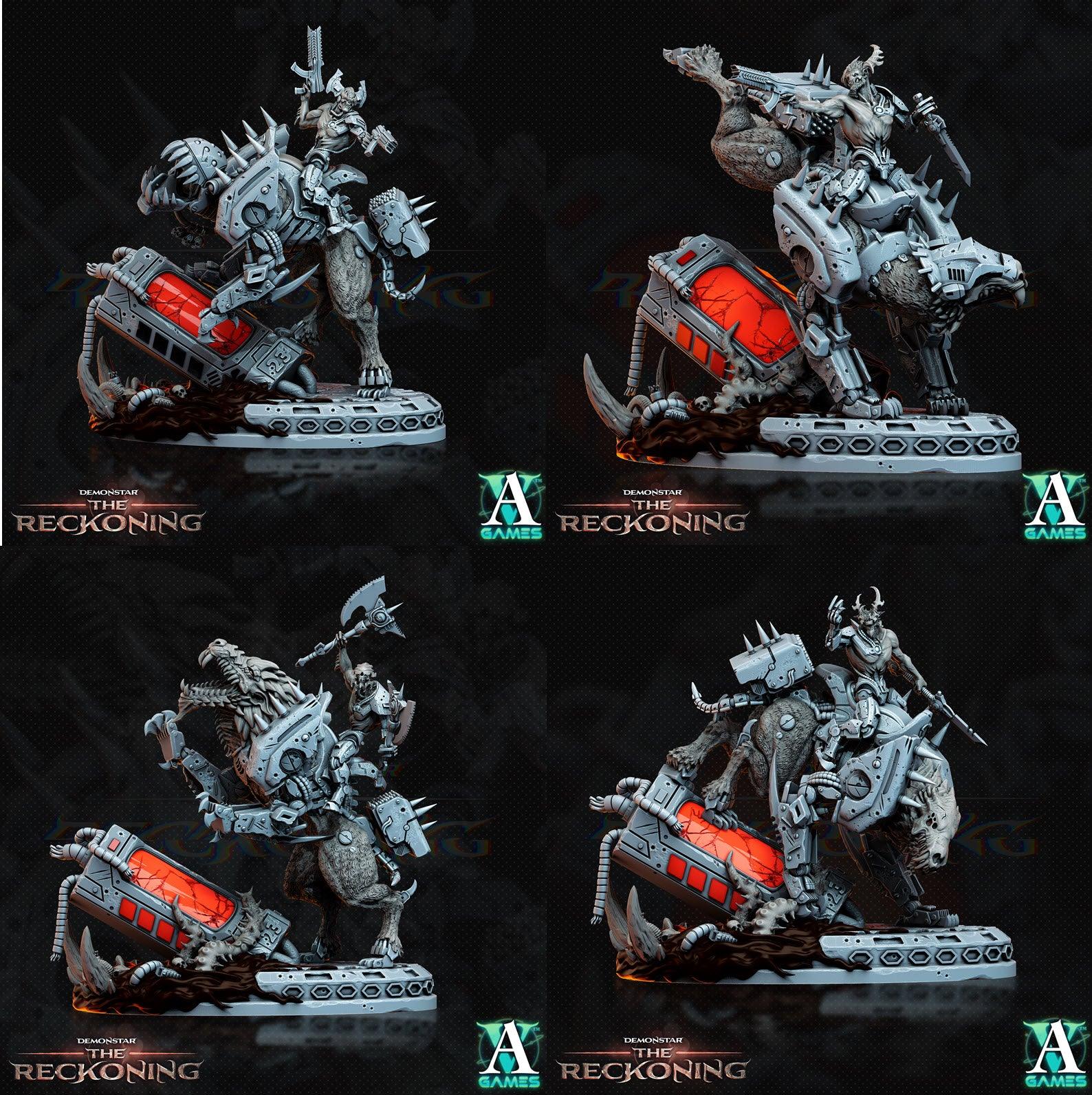 3D Printed Archvillain Games Armari Druraka Riders Demonstar - The Reckoning 28 32mm D&D (Online Only)