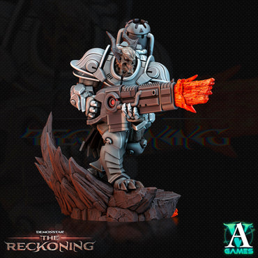 3D Printed Archvillain Games Armari Heavy Infantry Demonstar - The Reckoning 28 32mm D&D (Online Only)