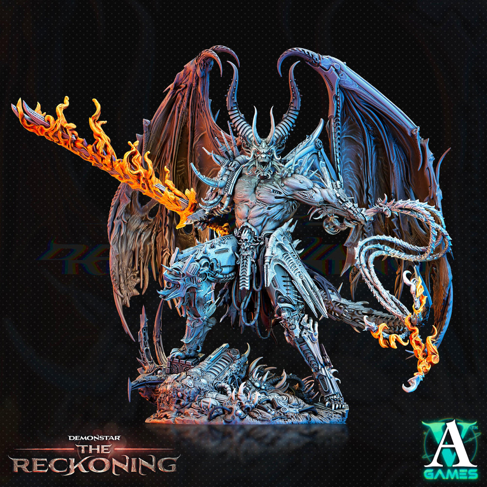 3D Printed Archvillain Games Armaros Galactic Chaoslord Demonstar - The Reckoning 28 32mm D&D (Online Only)