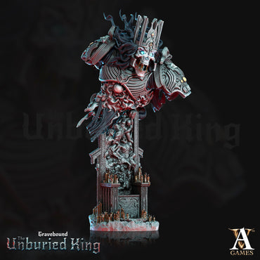3D Printed Archvillain Games Atrum Rex Bust - Gravebound The Unburied King 28 32mm D&D (Online Only)