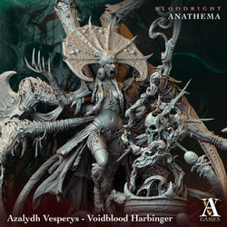 3D Printed Archvillain Games Azalydh Vesperys - Voidblood Harbinger Bloodright - Anathema 28 32mm D&D (Online Only)