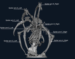 3D Printed Archvillain Games Azalydh Vesperys - Voidblood Harbinger Bloodright - Anathema 28 32mm D&D (Online Only)