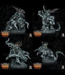 3D Printed Archvillain Games Bloodbringers - Hordes of Wrath Grumlak Riders 28 32mm D&D (Online Only)