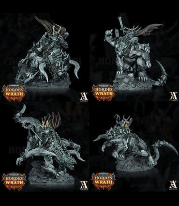 3D Printed Archvillain Games Bloodbringers - Hordes of Wrath Grumlak Riders 28 32mm D&D (Online Only)
