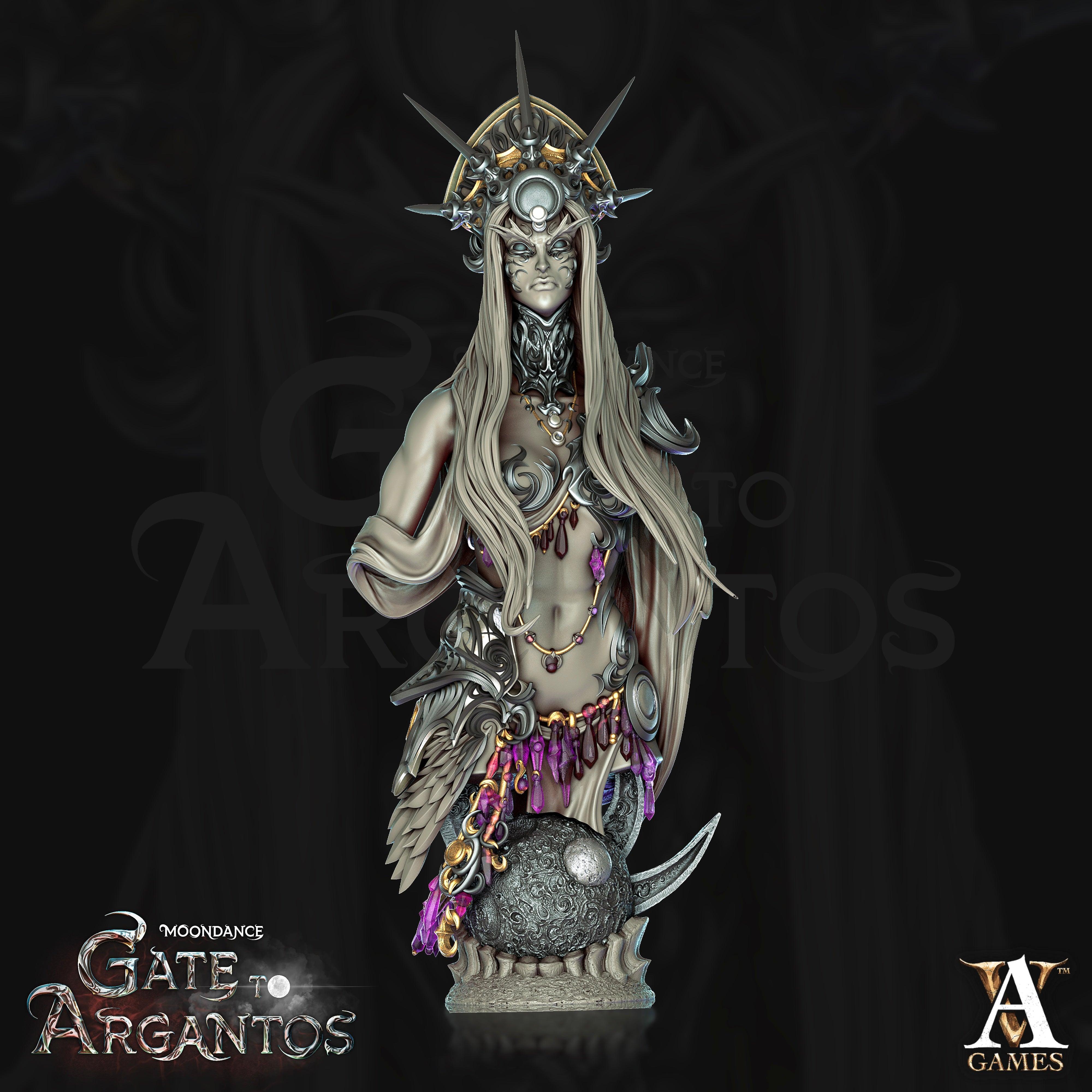 3D Printed Archvillain Games Celadren Bust Moondance - Gate to Argantos 28 32mm D&D (Online Only)