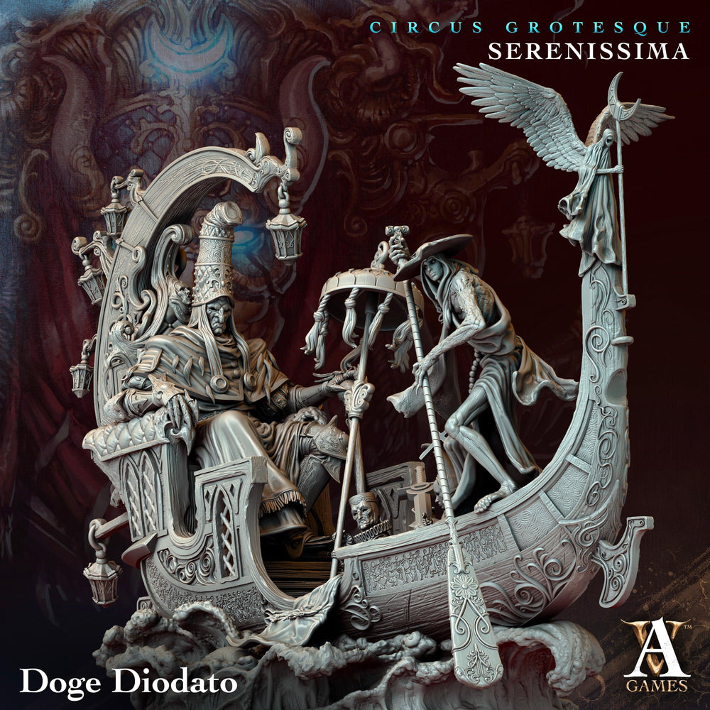 3D Printed Archvillain Games Circus Grotesque - Serenissima Doge Diodato 28 32mm D&D (Online Only)