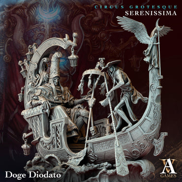 3D Printed Archvillain Games Circus Grotesque - Serenissima Doge Diodato 28 32mm D&D (Online Only)
