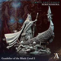3D Printed Archvillain Games Circus Grotesque - Serenissima Gondoliers of the Black Canal 28 32mm D&D (Online Only)