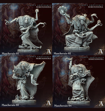 3D Printed Archvillain Games Circus Grotesque - Serenissima Mascheraio 28 32mm D&D (Online Only)