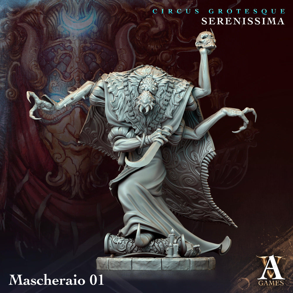 3D Printed Archvillain Games Circus Grotesque - Serenissima Mascheraio 28 32mm D&D (Online Only)