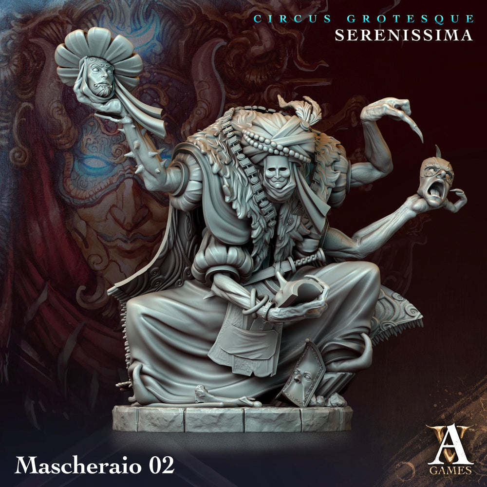 3D Printed Archvillain Games Circus Grotesque - Serenissima Mascheraio 28 32mm D&D (Online Only)