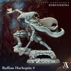 3D Printed Archvillain Games Circus Grotesque - Serenissima Ruffian Harlequin 28 32mm D&D (Online Only)