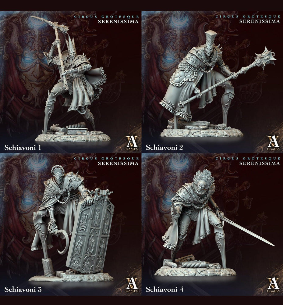 3D Printed Archvillain Games Circus Grotesque - Serenissima Schiavoni 28 32mm D&D (Online Only)