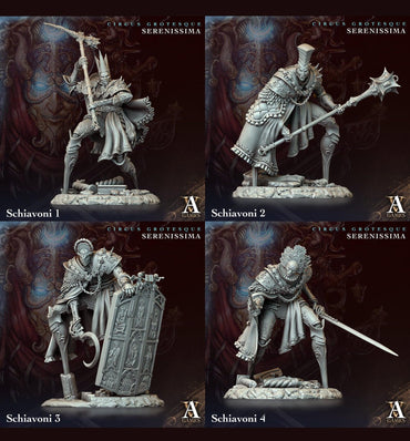 3D Printed Archvillain Games Circus Grotesque - Serenissima Schiavoni 28 32mm D&D (Online Only)