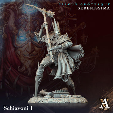 3D Printed Archvillain Games Circus Grotesque - Serenissima Schiavoni 28 32mm D&D (Online Only)
