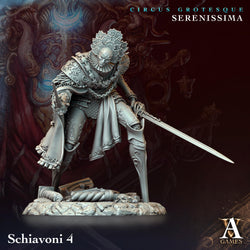 3D Printed Archvillain Games Circus Grotesque - Serenissima Schiavoni 28 32mm D&D (Online Only)