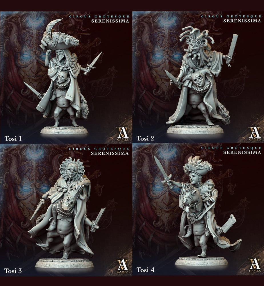 3D Printed Archvillain Games Circus Grotesque - Serenissima Tosi 28 32mm D&D (Online Only)