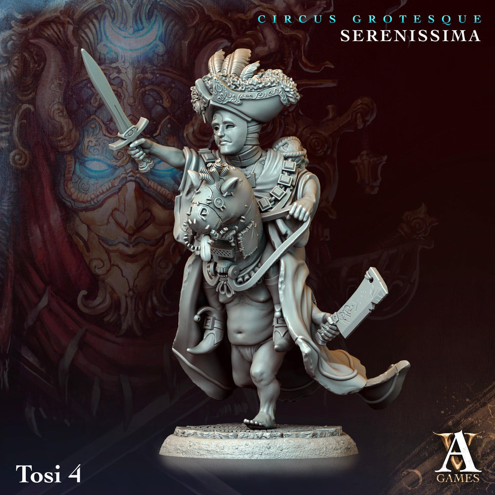 3D Printed Archvillain Games Circus Grotesque - Serenissima Tosi 28 32mm D&D (Online Only)