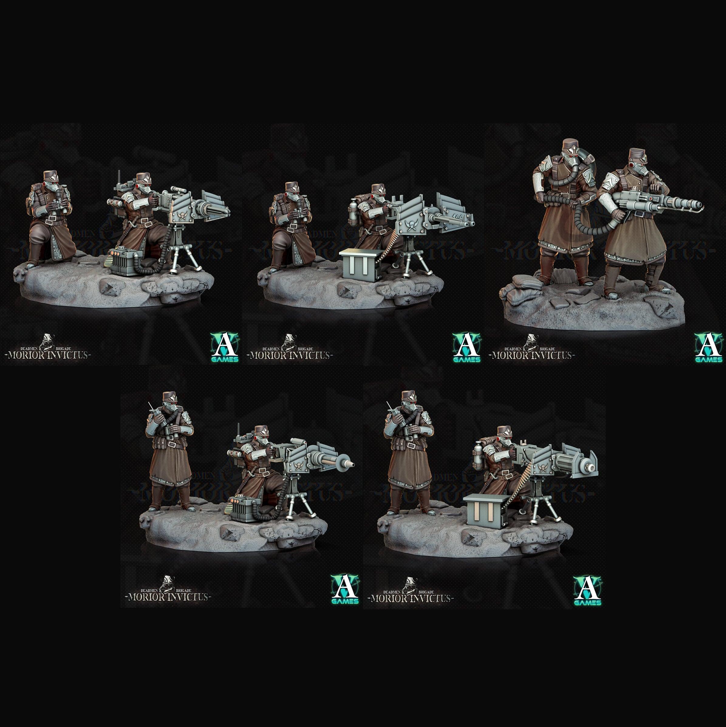 3D Printed Archvillain Games Deadmen Brigade - Morior Invictus Morior Heavy Infantry 28 32mm D&D (Online Only)