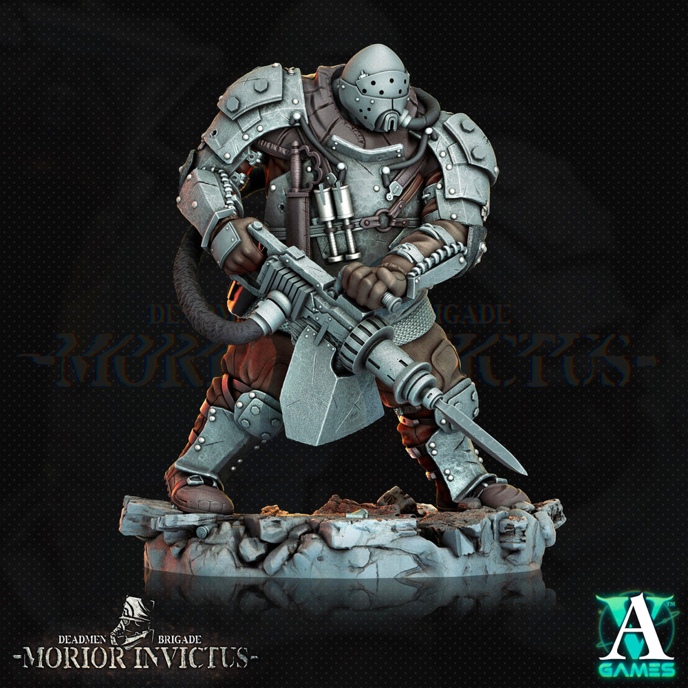 3D Printed Archvillain Games Deadmen Brigade - Morior Invictus Morior Iron Guard 28 32mm D&D (Online Only)