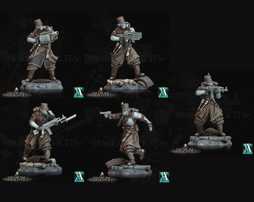 3D Printed Archvillain Games Deadmen Brigade - Morior Invictus Morior Light Infantry 28 32mm D&D (Online Only)