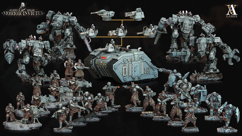 3D Printed Archvillain Games Deadmen Brigade - Morior Invictus Morior M1 Badger 28 32mm D&D (Online Only)