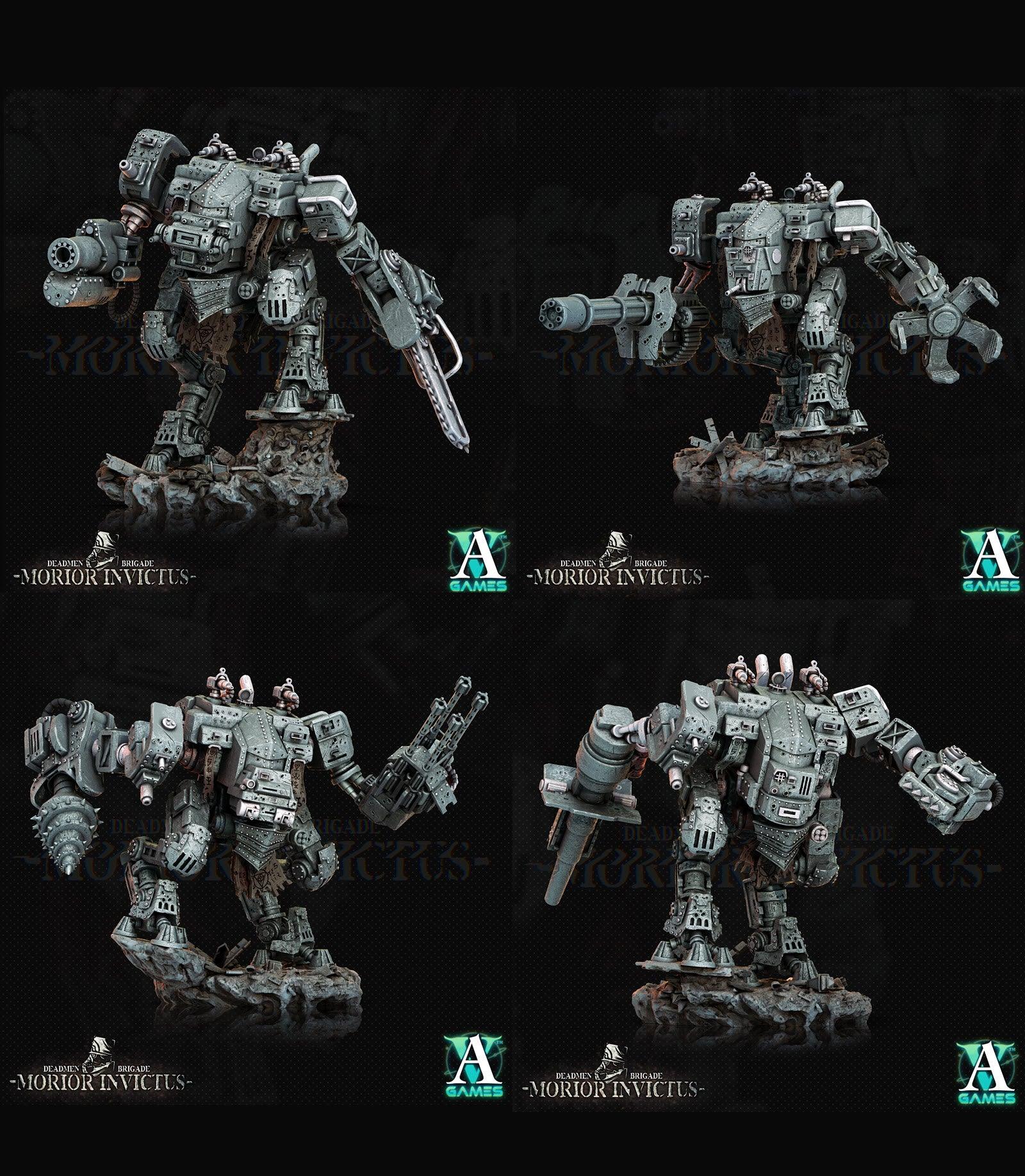 3D Printed Archvillain Games Deadmen Brigade - Morior Invictus Morior MK-18 Paladin 28 32mm D&D (Online Only)