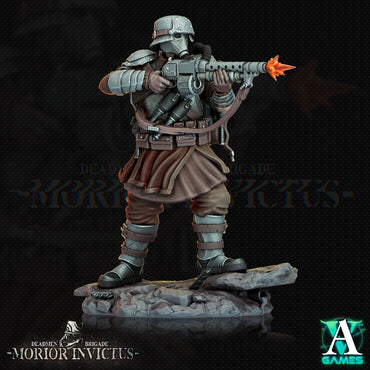 3D Printed Archvillain Games Deadmen Brigade - Morior Invictus Morior Shocktrooper 28 32mm D&D (Online Only)