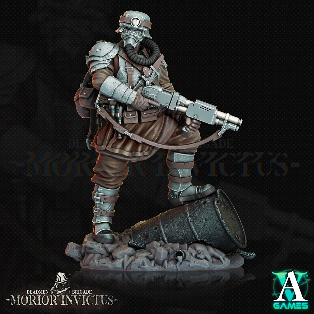 3D Printed Archvillain Games Deadmen Brigade - Morior Invictus Morior Shocktrooper 28 32mm D&D (Online Only)