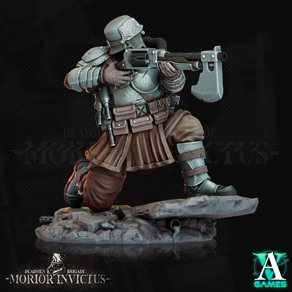 3D Printed Archvillain Games Deadmen Brigade - Morior Invictus Morior Shocktrooper 28 32mm D&D (Online Only)