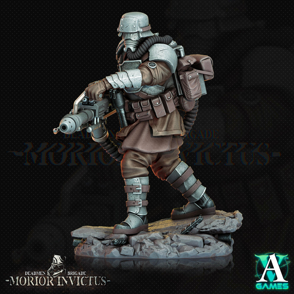 3D Printed Archvillain Games Deadmen Brigade - Morior Invictus Morior Shocktrooper 28 32mm D&D (Online Only)