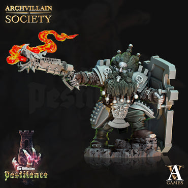 3D Printed Archvillain Games Drogan Ironsight Archvillain Society Vol. XXIII 28 32mm D&D (Online Only)