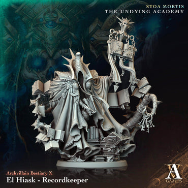 3D Printed Archvillain Games El Hiask Recordkeeper Archvillain Bestiary Vol. X 28 32mm D&D (Online Only)
