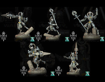 3D Printed Archvillain Games Empire of Stars - Black Pyramid Keteph Ankhesh 28 32mm D&D (Online Only)