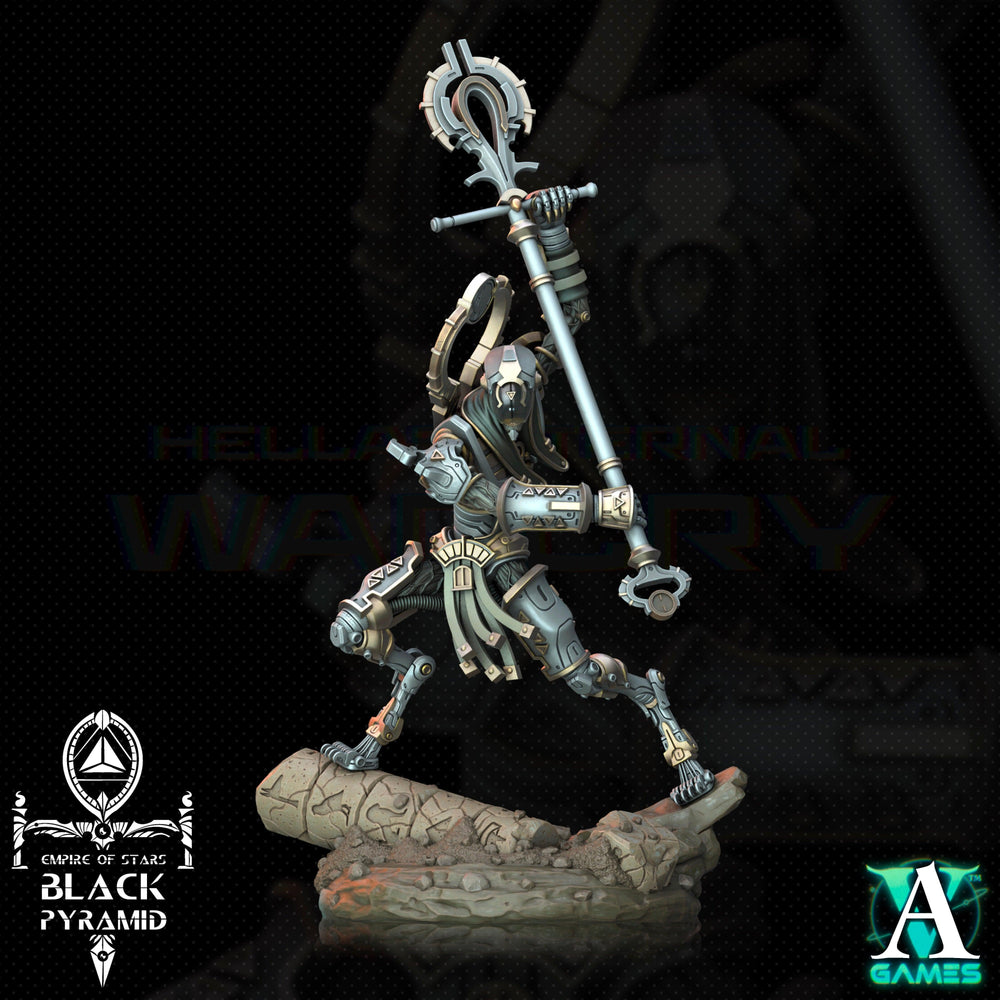 3D Printed Archvillain Games Empire of Stars - Black Pyramid Keteph Ankhesh 28 32mm D&D (Online Only)